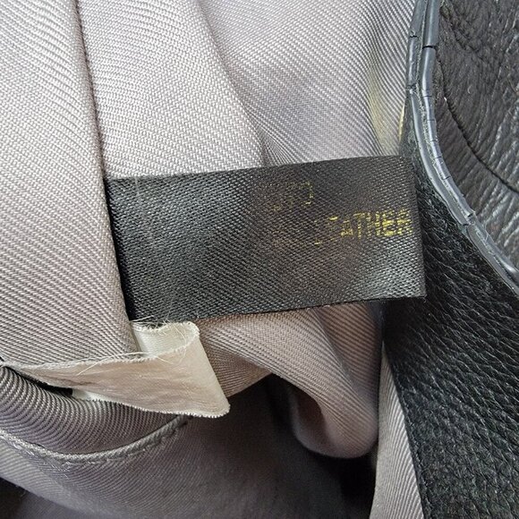 Vince Camuto Leather Shoulder Bag – Pebbled Black with Zip Accents - Picture 11 of 11